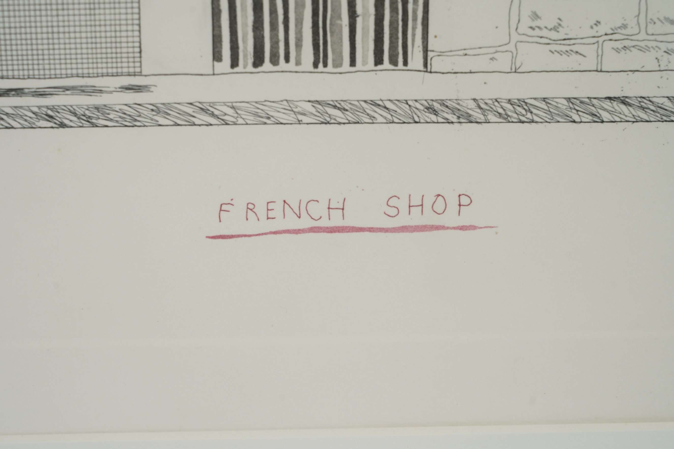 David Hockney RA, b. 1937, 'French Shop - Alimentation'
